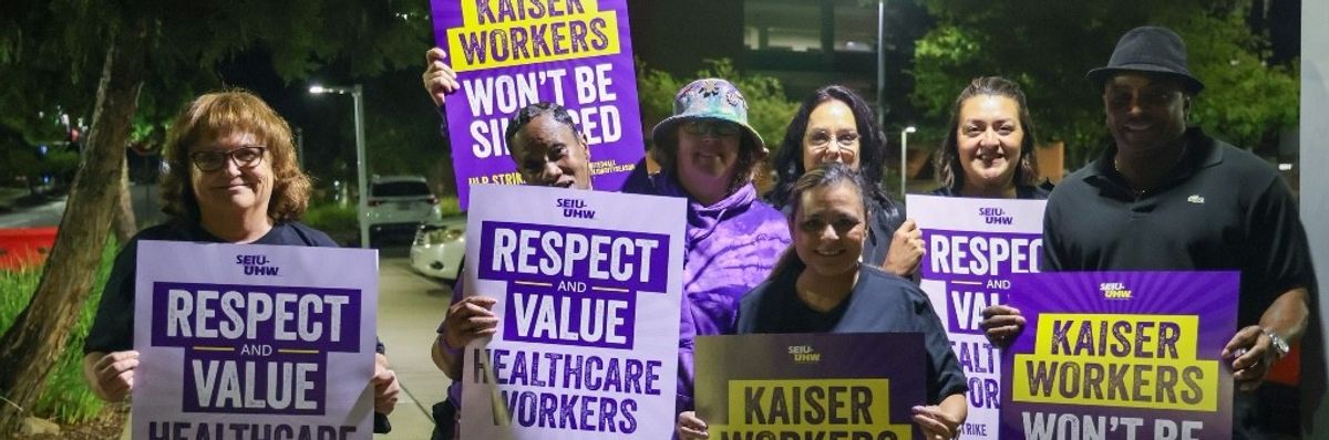 Kaiser Permanente workers on strike